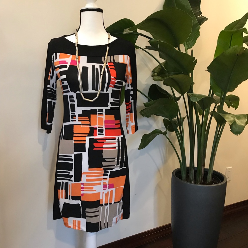 Banana Republic geometric dress XS